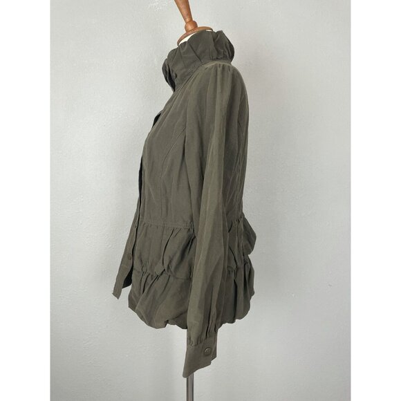 Ami Army Green Jacket Cargo Women M Green Utility Feminine - Picture 11 of 11